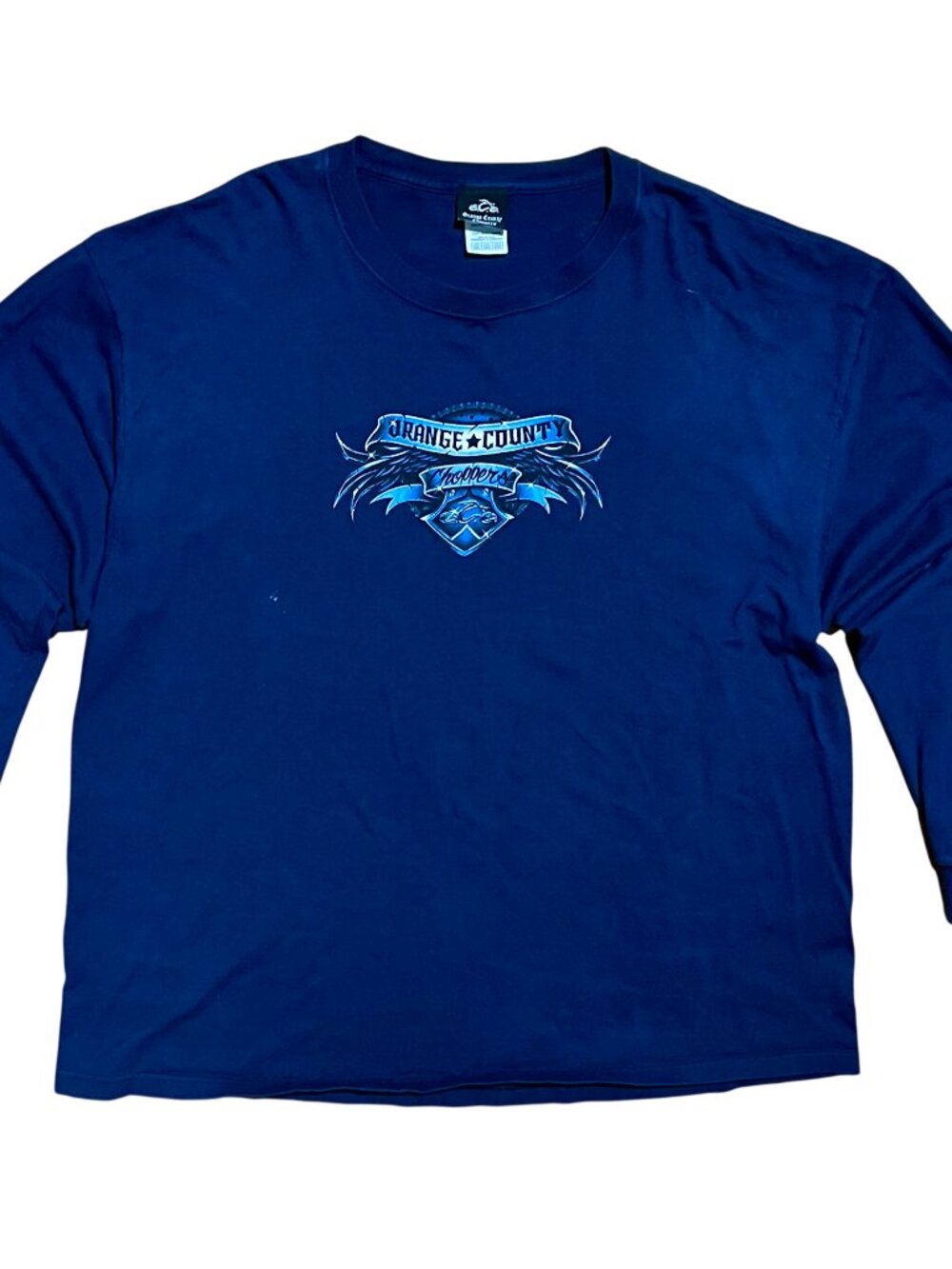 Orange County Choppers Y2K Vintage Graphic Long Sleeve Shirt, Men's 2XL
